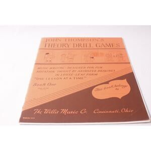 John Thompson's Theory Drill Games 1950s Music Writing Learning ~ 260317-WH 991